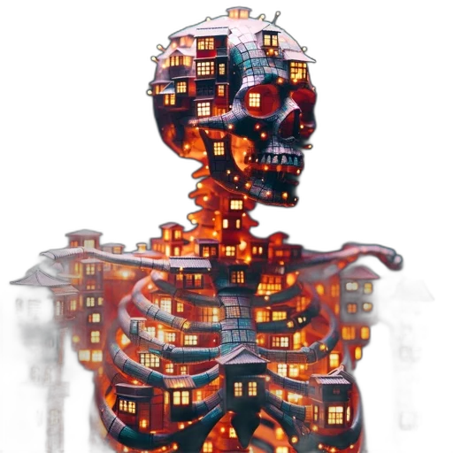 robot, mask, concept art, 3d render transparent PNG cut-out
