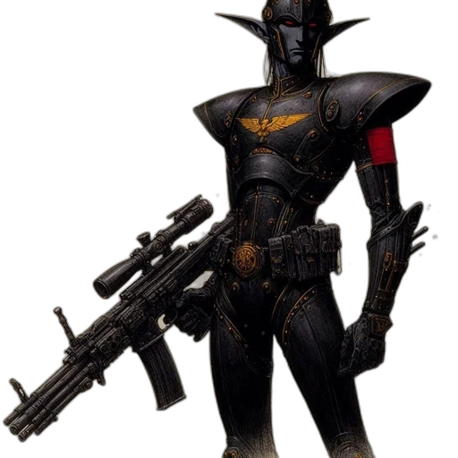 weapon, staff, robot, concept art transparent PNG cut-out