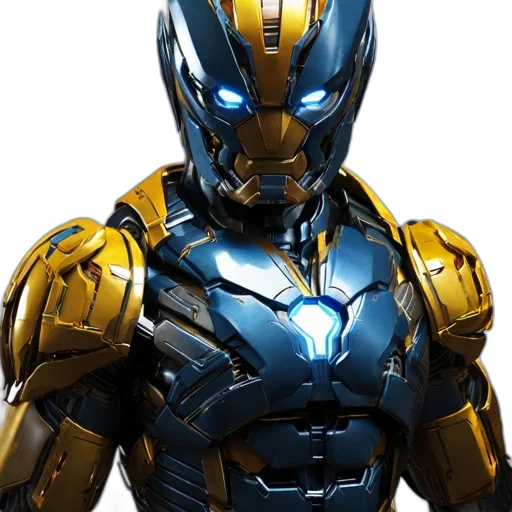 robot, 3d render, concept art, comic book art transparent PNG cut-out