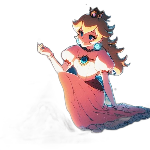 crown, dress, staff, weapon transparent PNG cut-out