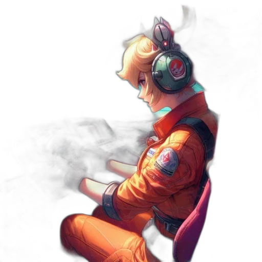 jacket, robot, mask, staff transparent PNG cut-out