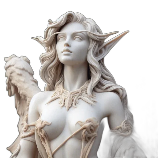 fantasy art, concept art, 3d render, photorealistic transparent PNG cut-out