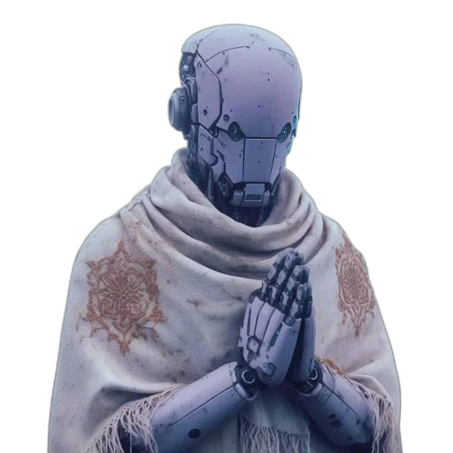 jacket, mask, robot, staff transparent PNG cut-out