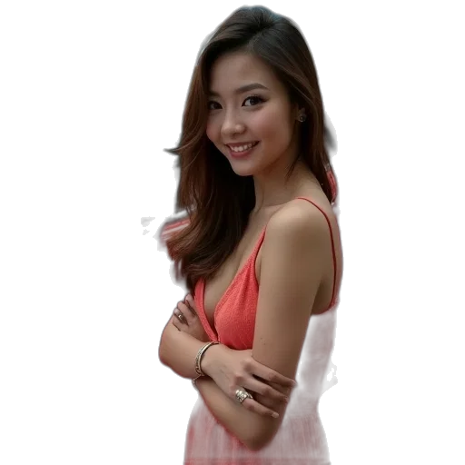 dress, staff, face, jewelry transparent PNG cut-out