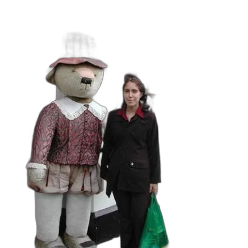 jacket, staff, 3d render, forest transparent PNG cut-out