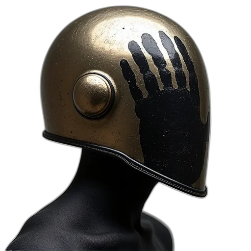 mask, hat, robot, 3d render transparent PNG cut-out
