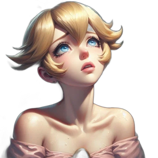 dress, face, crown, staff transparent PNG cut-out