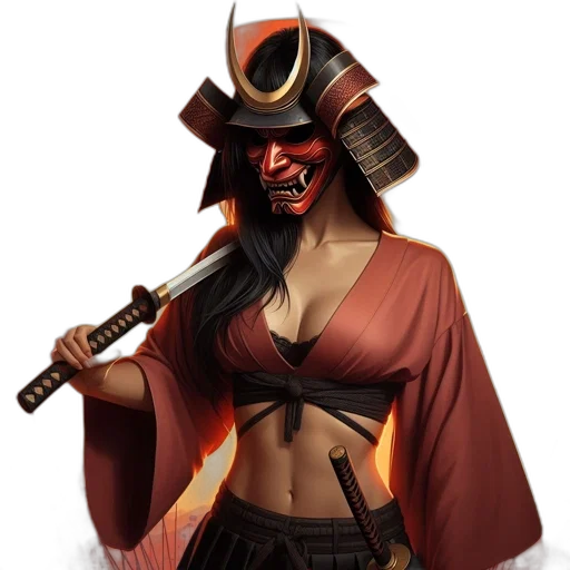 mask, staff, weapon, fantasy art transparent PNG cut-out