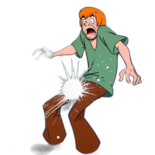 hair, staff, weapon, comic book art transparent PNG cut-out