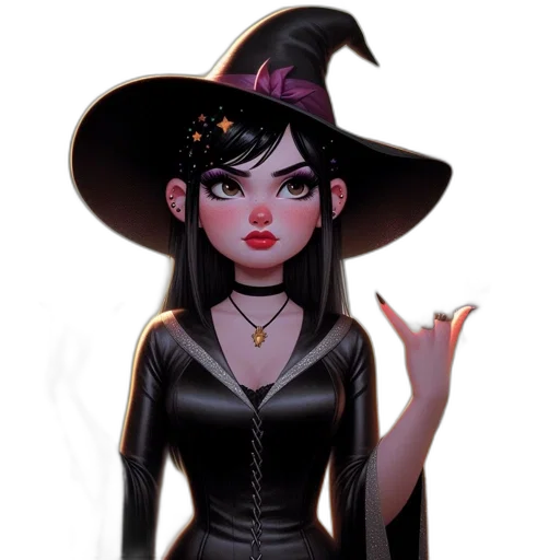 staff, dress, hat, fantasy art transparent PNG cut-out