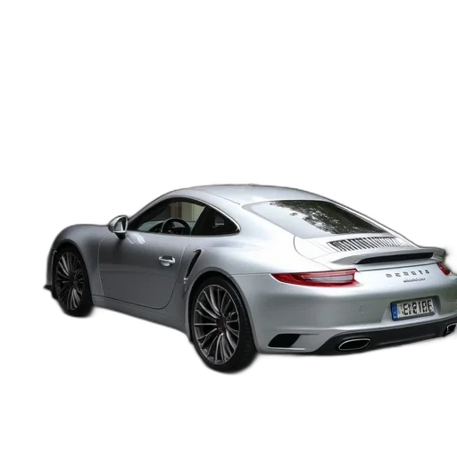 car, 3d render, photorealistic, silver transparent PNG cut-out