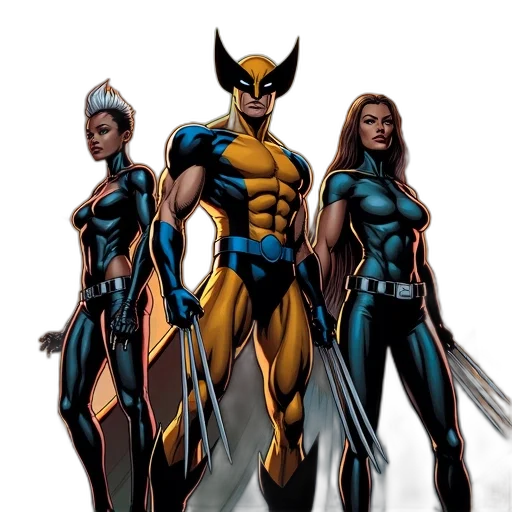 comic book art, concept art, golden, cover transparent PNG cut-out
