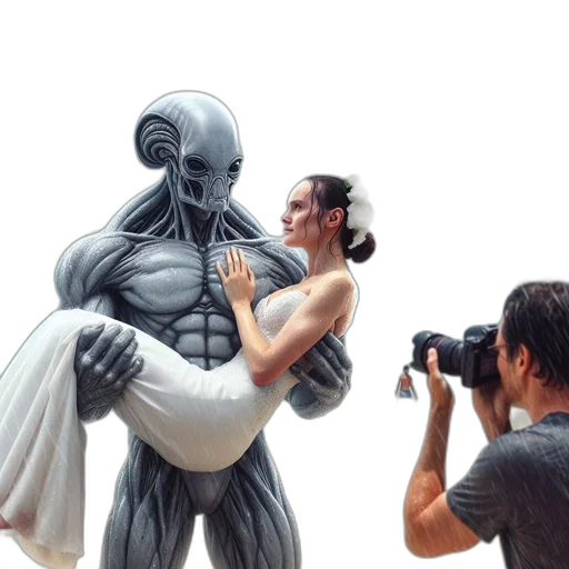 robot, dress, creature, mask transparent PNG cut-out