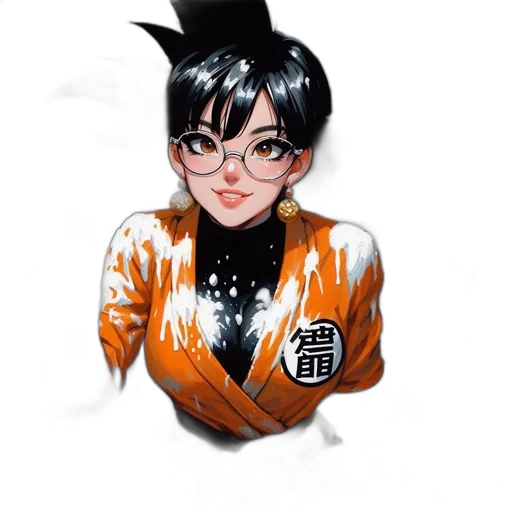 jacket, staff, anime, fantasy art transparent PNG cut-out