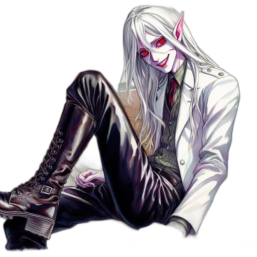 jacket, creature, staff, concept art transparent PNG cut-out