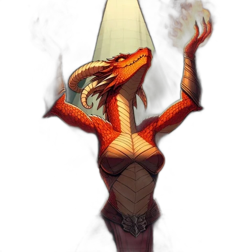dragon, sword, staff, hat transparent PNG cut-out