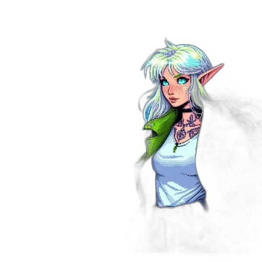 staff, fantasy art, concept art, pixel art transparent PNG cut-out