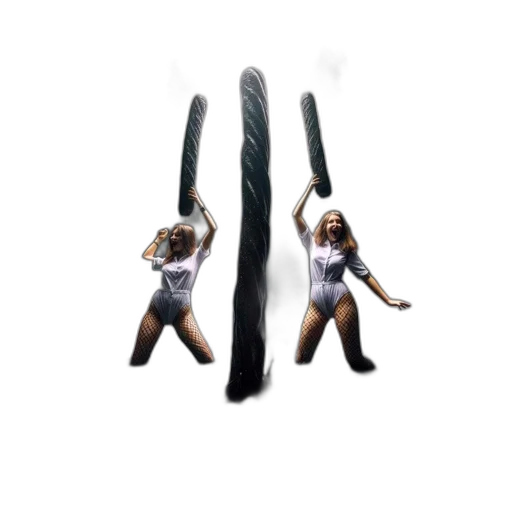 hair, sword, weapon, staff transparent PNG cut-out