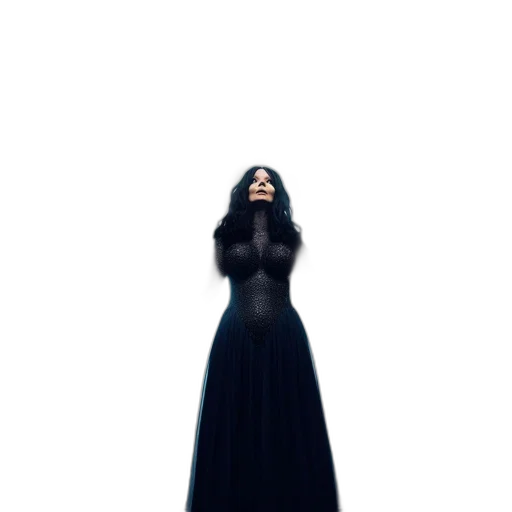 dress, crown, creature, hair transparent PNG cut-out