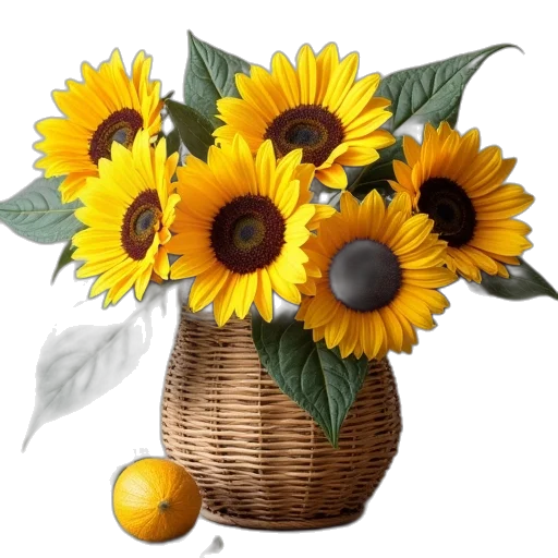 flower, crown, photorealistic, 3d render transparent PNG cut-out