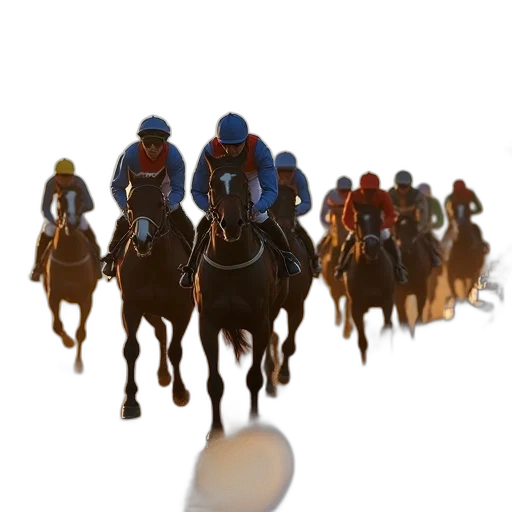 starting, horse, race, jockeys transparent PNG cut-out
