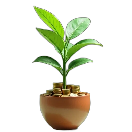 crown, tree, 3d render, photorealistic transparent PNG cut-out