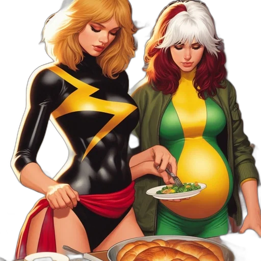 food, comic book art, concept art, golden transparent PNG cut-out