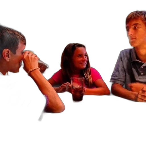 fire, outer space, three, people transparent PNG cut-out