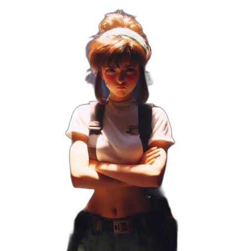 jacket, hat, face, staff transparent PNG cut-out