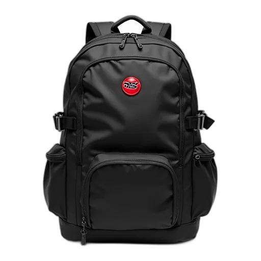 jacket, 3d render, black, backpack transparent PNG cut-out
