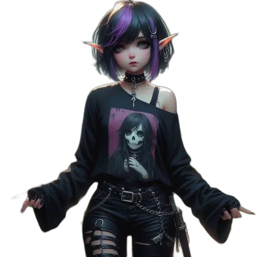 jacket, staff, dress, concept art transparent PNG cut-out