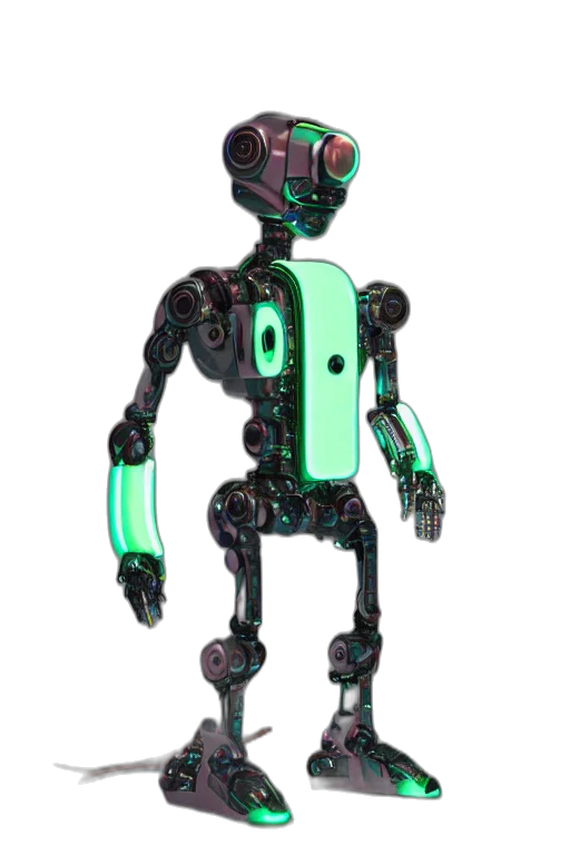 robot, staff, creature, weapon transparent PNG cut-out