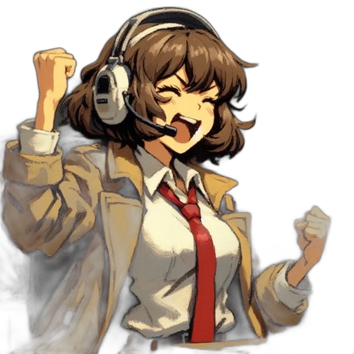 staff, jacket, face, pixel art transparent PNG cut-out