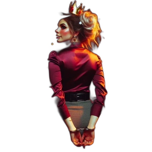 jacket, crown, staff, mask transparent PNG cut-out