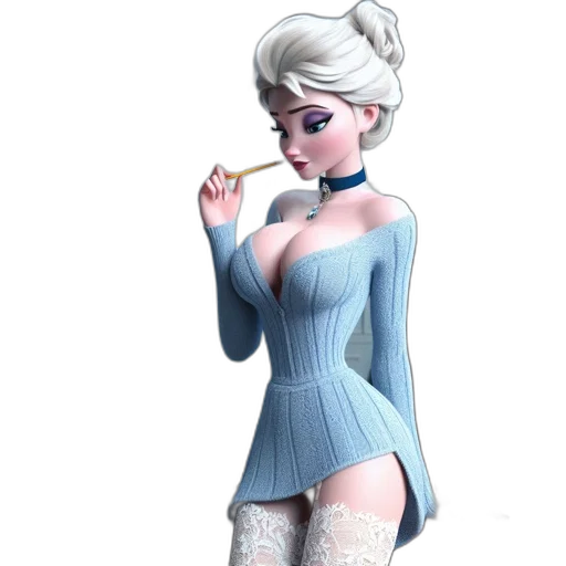 dress, 3d render, concept art, cartoon transparent PNG cut-out