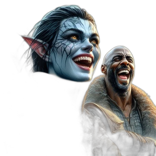 face, mask, creature, concept art transparent PNG cut-out