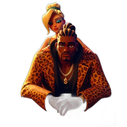 jacket, face, crown, concept art transparent PNG cut-out