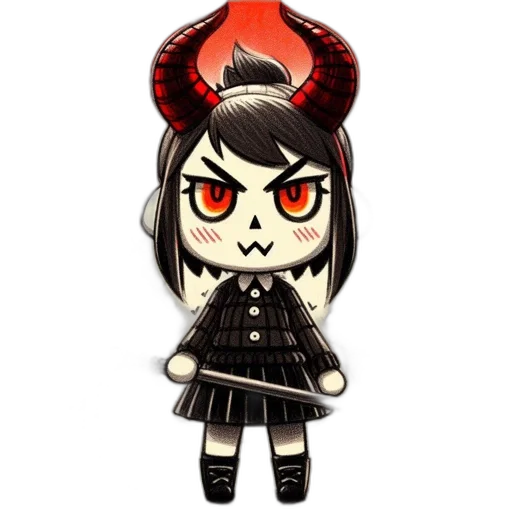 creature, staff, mask, pixel art transparent PNG cut-out