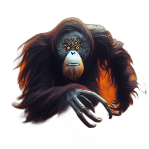 animal, creature, mask, staff transparent PNG cut-out