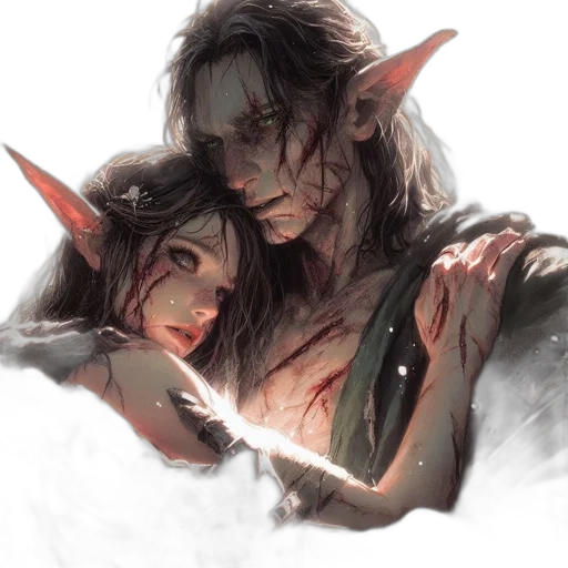 fantasy art, concept art, watercolor, comic book art transparent PNG cut-out