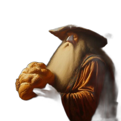 staff, hat, creature, face transparent PNG cut-out