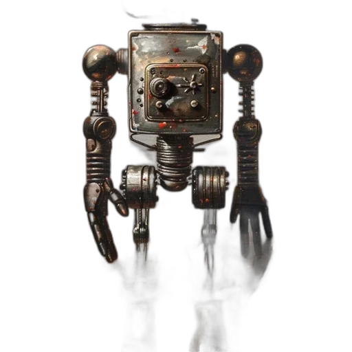 robot, staff, weapon, jewelry transparent PNG cut-out