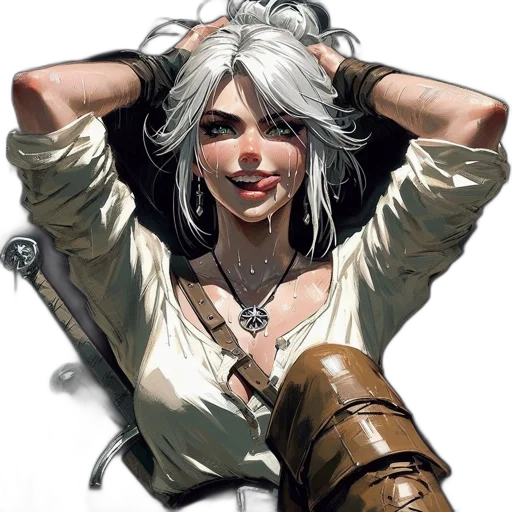 face, weapon, jewelry, concept art transparent PNG cut-out