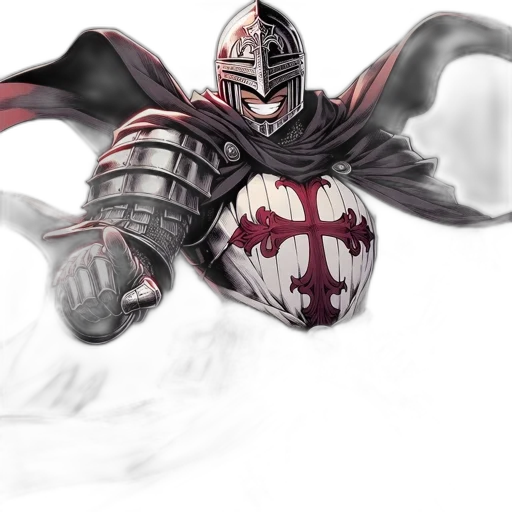 sword, mask, robot, fantasy art transparent PNG cut-out