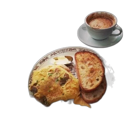 food, photorealistic, 3d render, plate transparent PNG cut-out