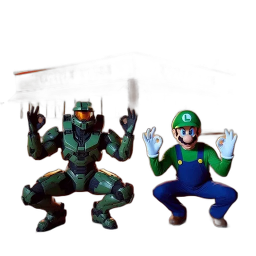 robot, furniture, concept art, pixel art transparent PNG cut-out