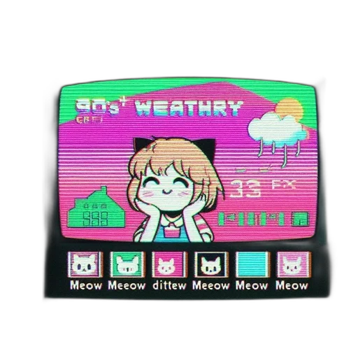 jacket, jewelry, umbrella, vaporwave transparent PNG cut-out