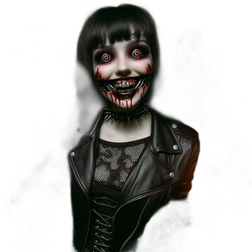 face, mask, creature, staff transparent PNG cut-out