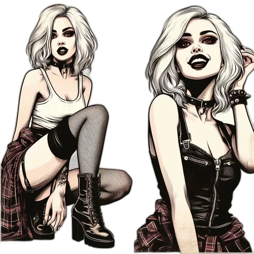 comic book art, cartoon, concept art, pixel art transparent PNG cut-out
