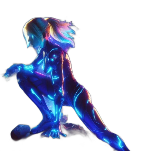 robot, creature, dress, staff transparent PNG cut-out
